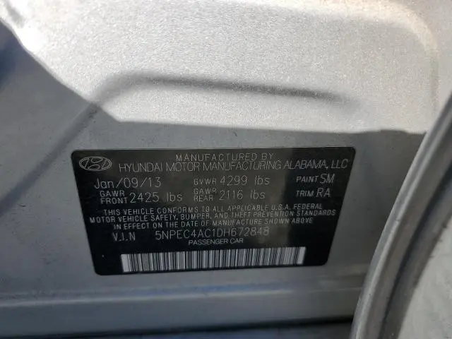 2013 HYUNDAI SONATA SE