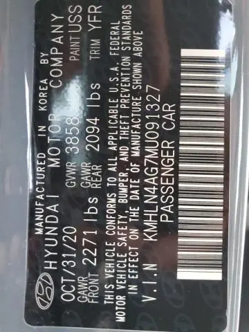 2021 HYUNDAI ELANTRA SEL