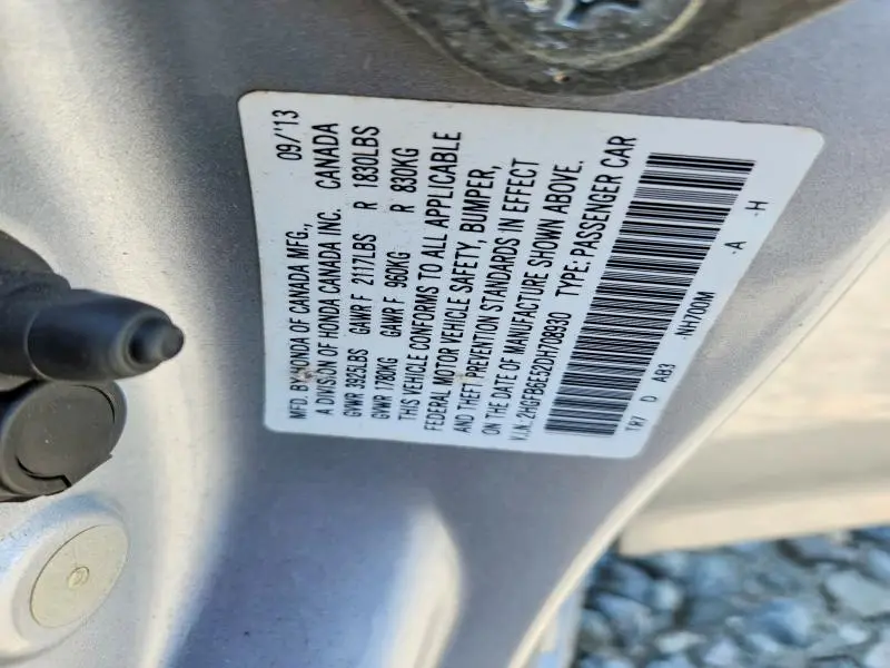 2013 HONDA CIVIC SI  
