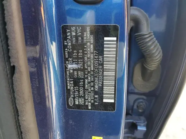 2015 HYUNDAI GENESIS 3.8L  