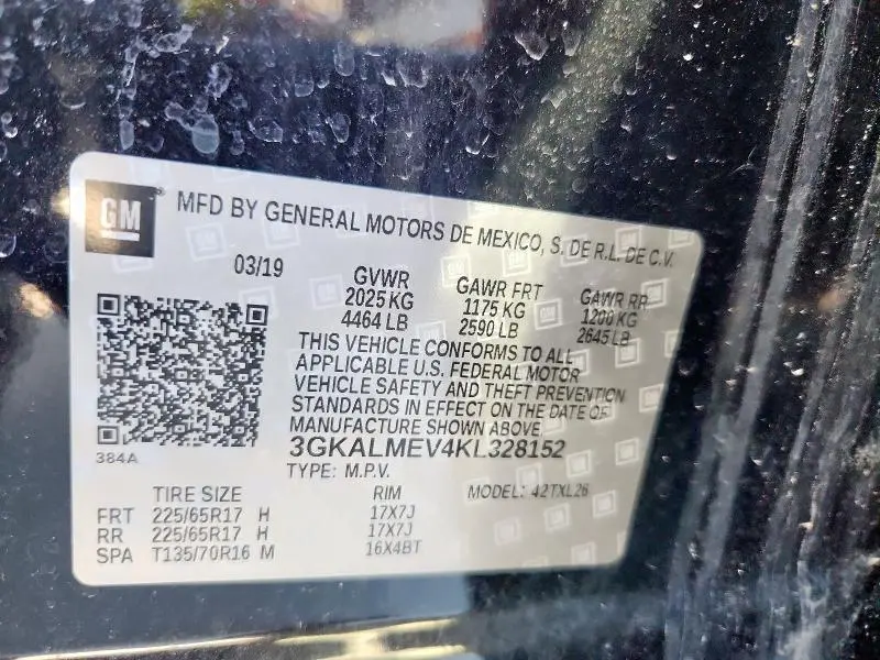 2019 GMC TERRAIN SLE  