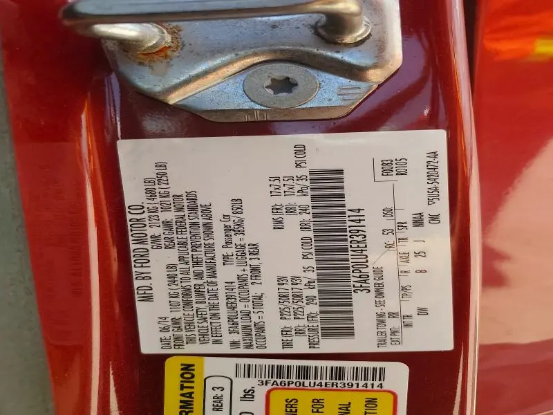 2014 FORD FUSION SE HYBRID  