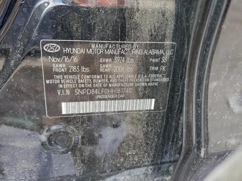 2017 HYUNDAI ELANTRA SE  