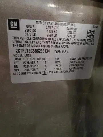 2011 GMC TERRAIN SLE  