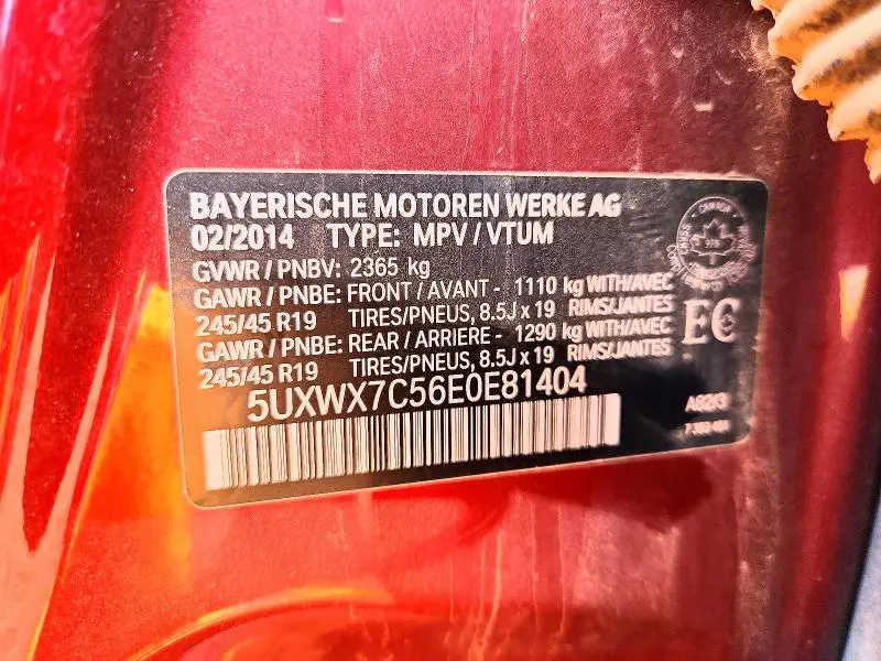 2014 BMW X3 XDRIVE35I  