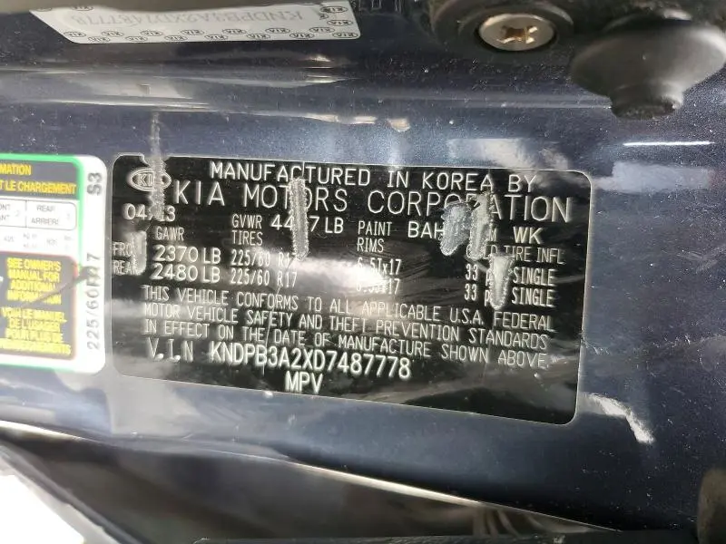 2013 KIA SPORTAGE LX  