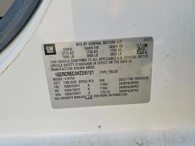 2017 CHEVROLET SILVERADO C1500 LT  