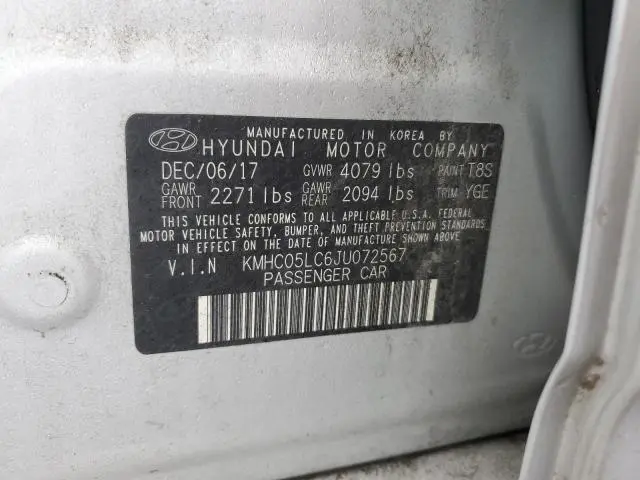 2018 HYUNDAI IONIQ LIMITED  