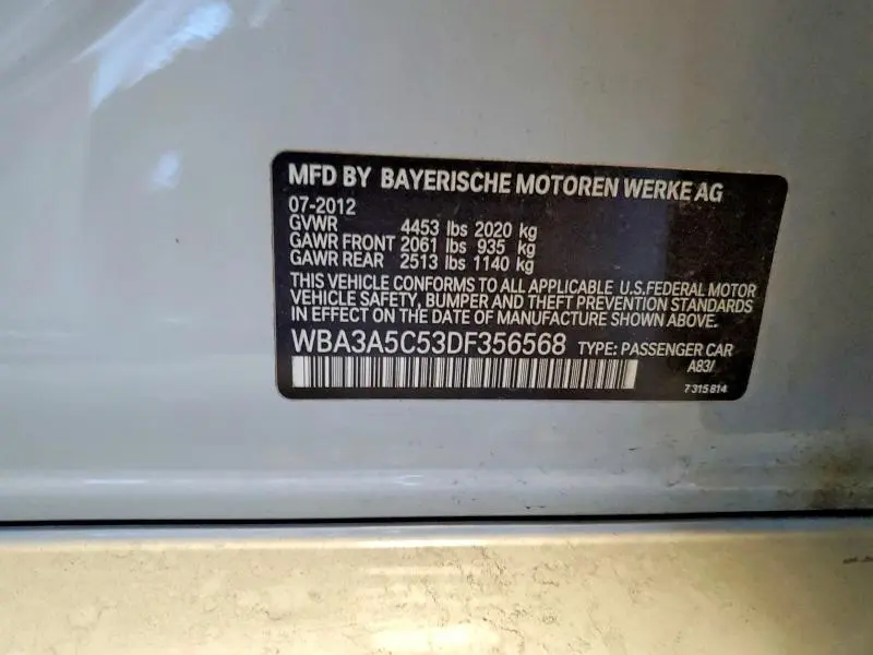 2013 BMW 328 I  