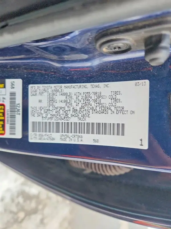 2013 TOYOTA TUNDRA DOUBLE CAB SR5  