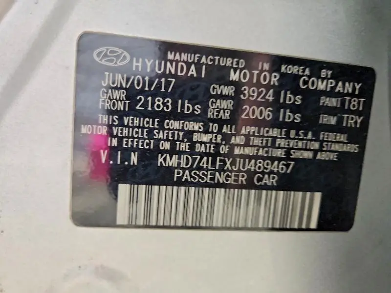 2018 HYUNDAI ELANTRA SE  