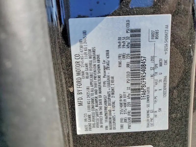 2024 FORD MUSTANG GT  