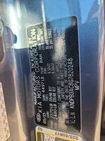 2016 KIA SPORTAGE LX  