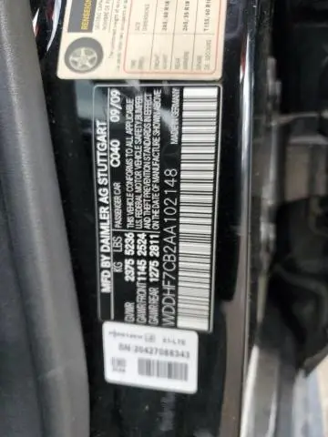 2010 MERCEDES-BENZ E 550  