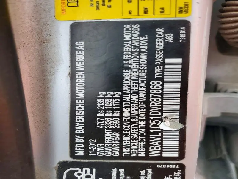 2013 BMW X1 XDRIVE28I  