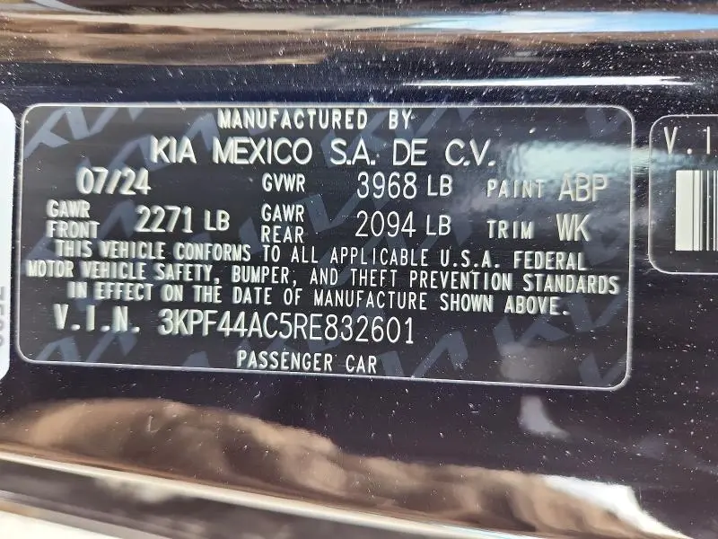 2024 KIA FORTE GT  