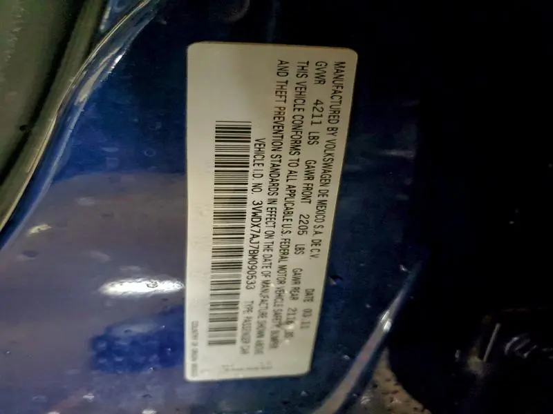 2011 VOLKSWAGEN JETTA SE  