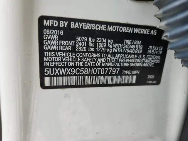 2017 BMW X3 XDRIVE28I  