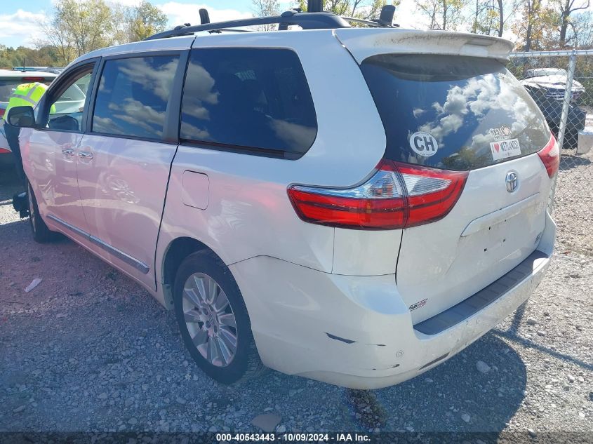 2015 TOYOTA SIENNA XLE PREMIUM 7 PASSENGER