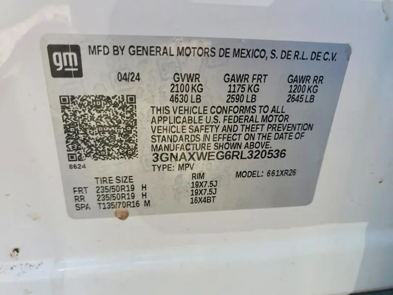 2024 CHEVROLET EQUINOX RS  