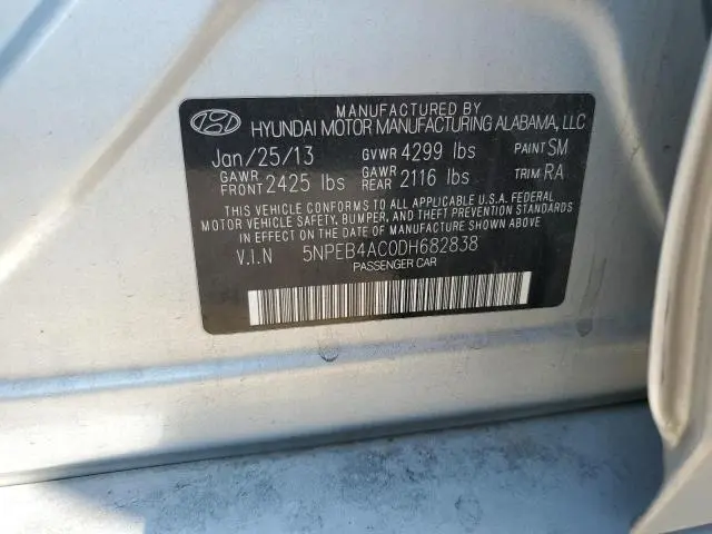 2013 HYUNDAI SONATA GLS  
