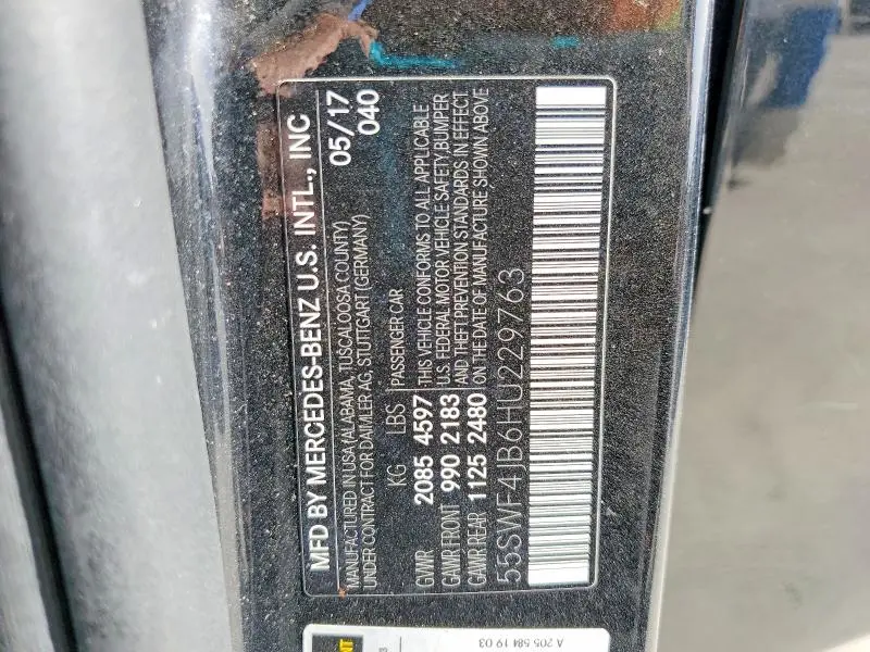 2017 MERCEDES-BENZ C 300  