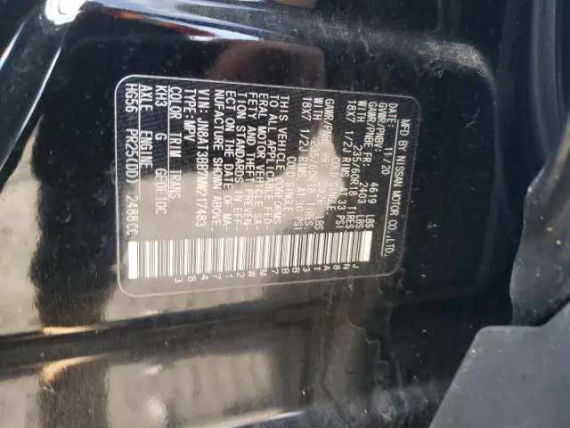 2021 NISSAN ROGUE SV  