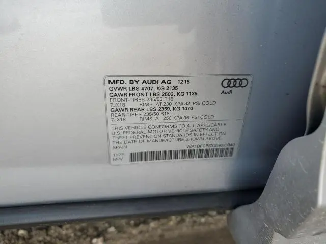 2016 AUDI Q3 PREMIUM PLUS  