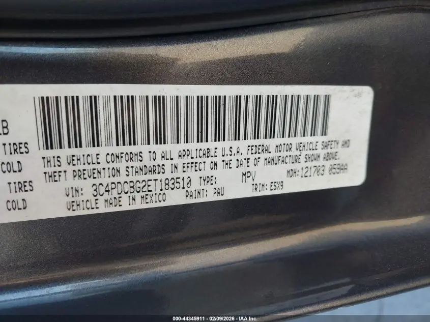 2014 DODGE JOURNEY SXT