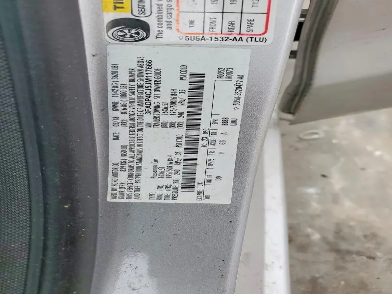 2018 FORD FIESTA TITANIUM  