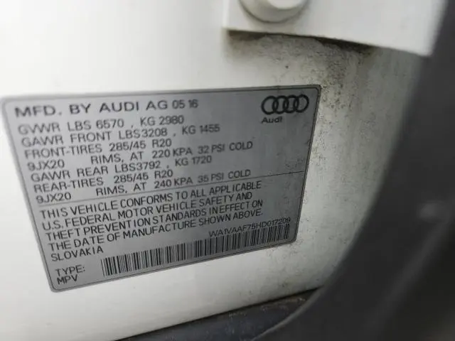 2017 AUDI Q7 PRESTIGE  