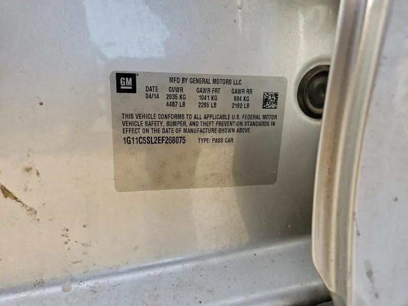 2014 CHEVROLET MALIBU 1LT  