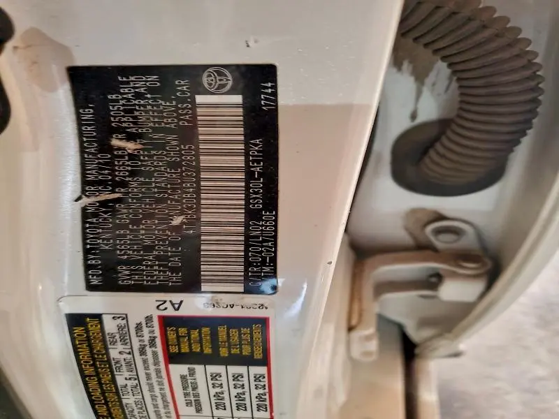 2011 TOYOTA AVALON BASE  