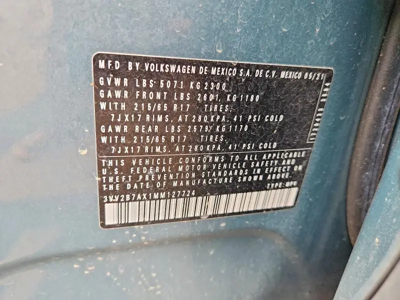 2021 VOLKSWAGEN TIGUAN SE  