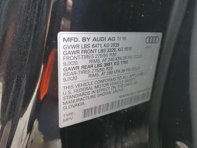 2019 AUDI Q8 PREMIUM  
