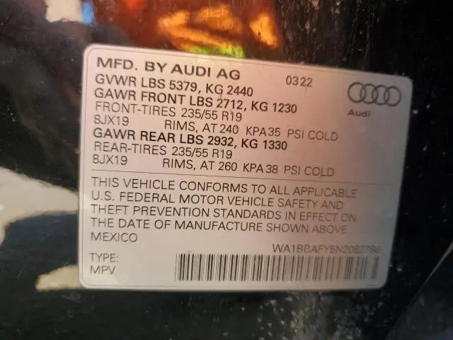 2022 AUDI Q5 PREMIUM PLUS 40  