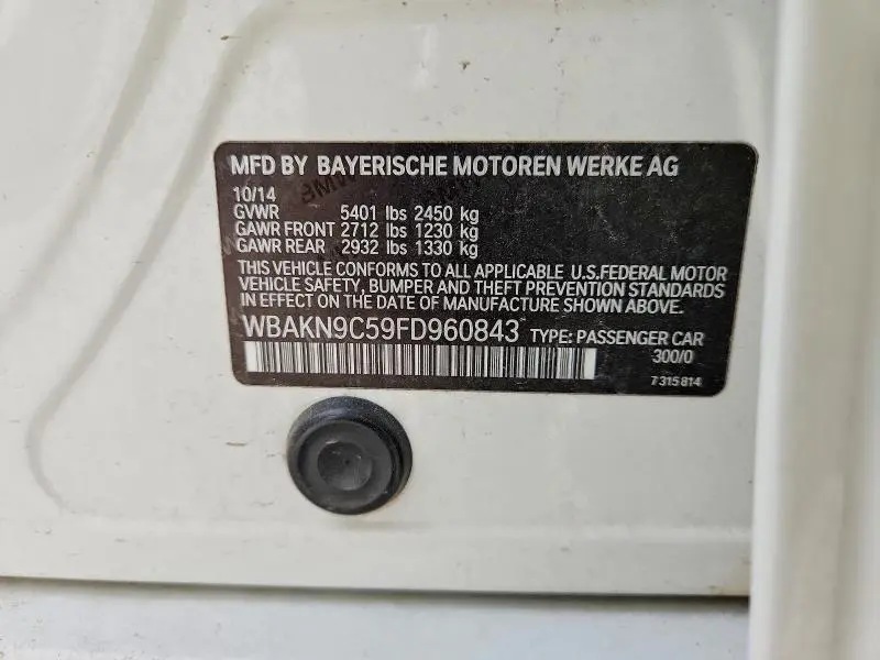 2015 BMW 550 I  