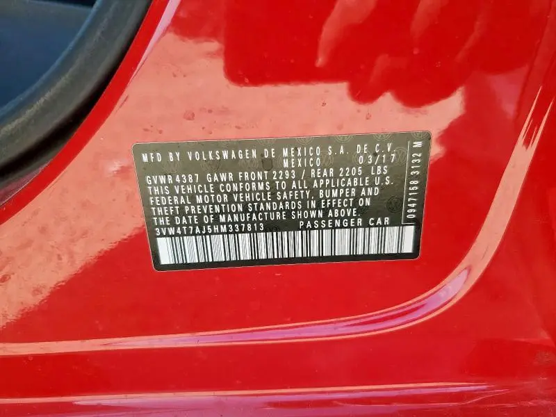 2017 VOLKSWAGEN JETTA GLI  