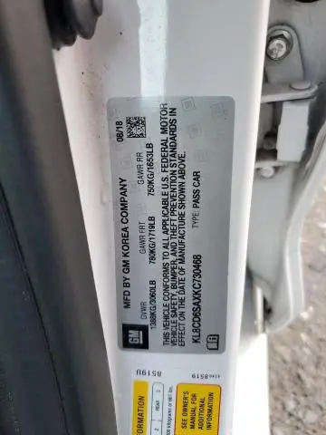 2019 CHEVROLET SPARK 1LT