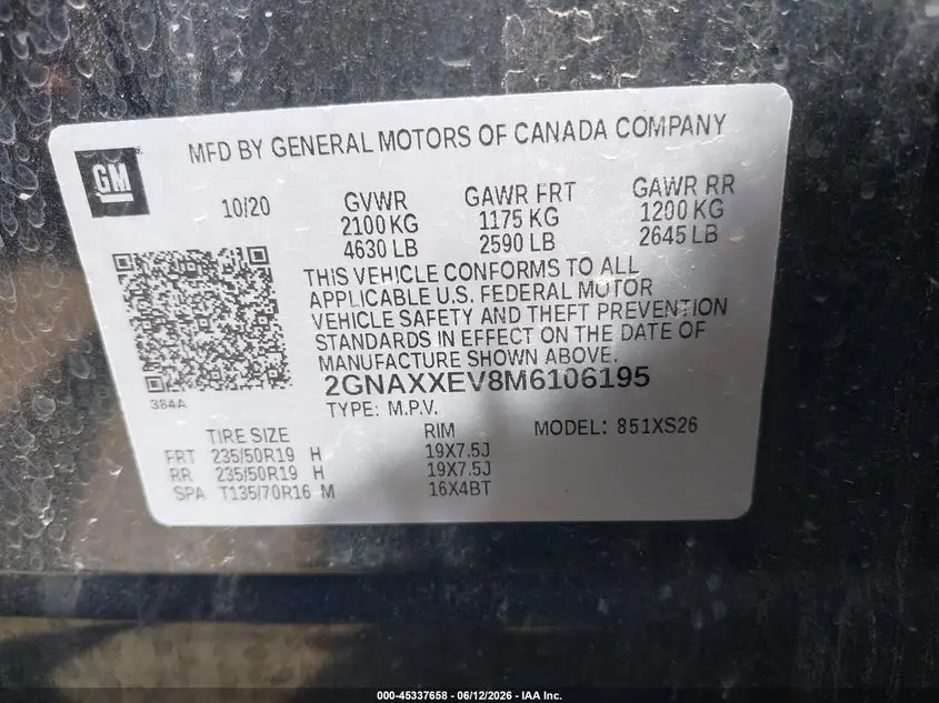 2021 CHEVROLET EQUINOX AWD PREMIER