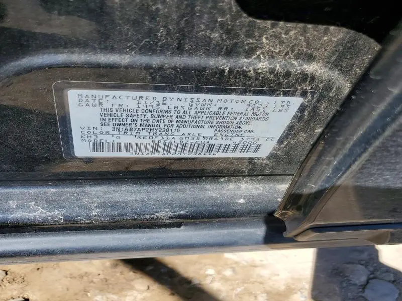 2017 NISSAN SENTRA SV  