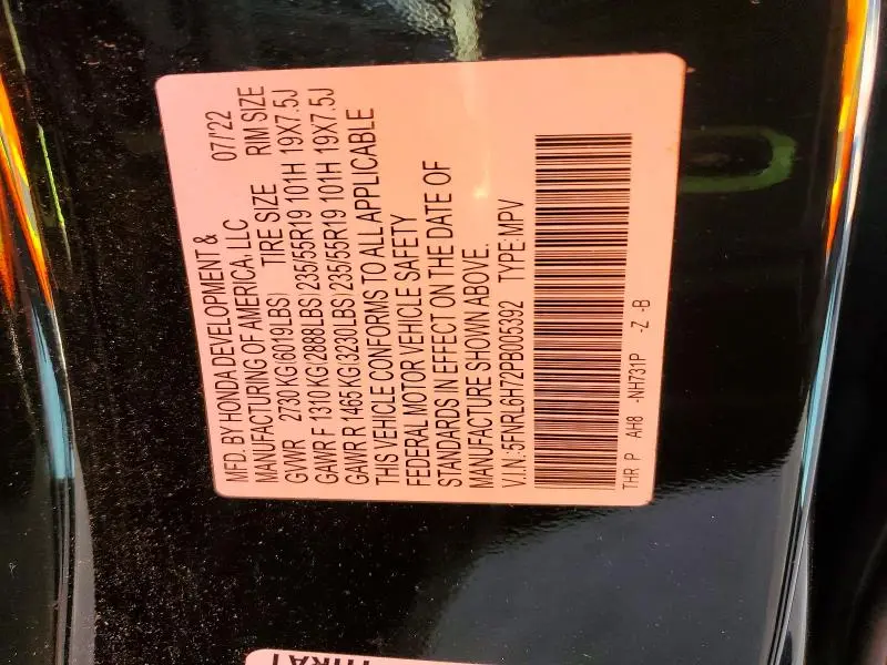 2023 HONDA ODYSSEY SPORT-L  