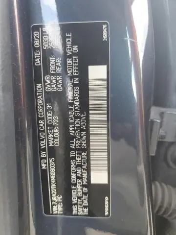 2021 VOLVO S60 T6 MOMENTUM  