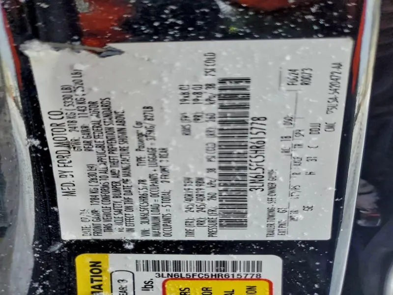 2017 LINCOLN MKZ RESERVE  