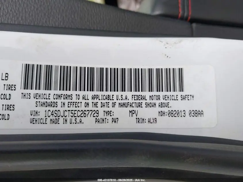 2014 DODGE DURANGO R/T