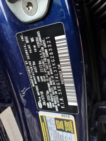 2019 KIA OPTIMA LX  
