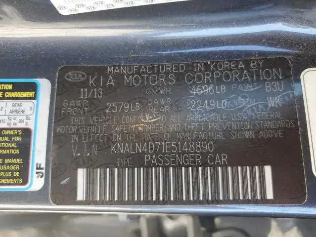 2014 KIA CADENZA PREMIUM  