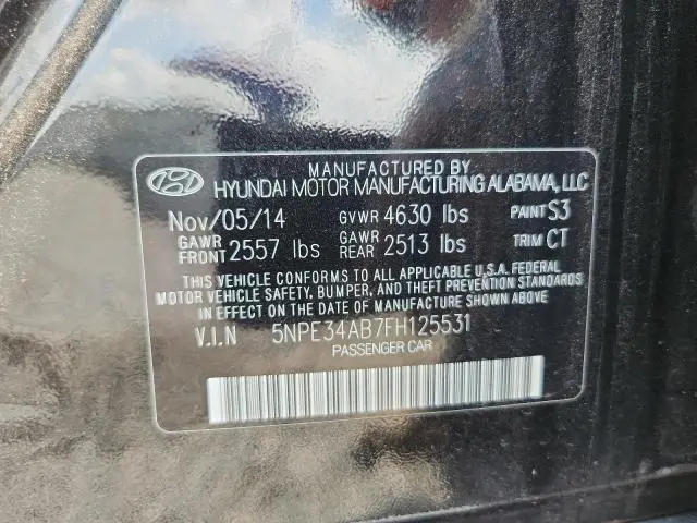 2015 HYUNDAI SONATA SPORT  