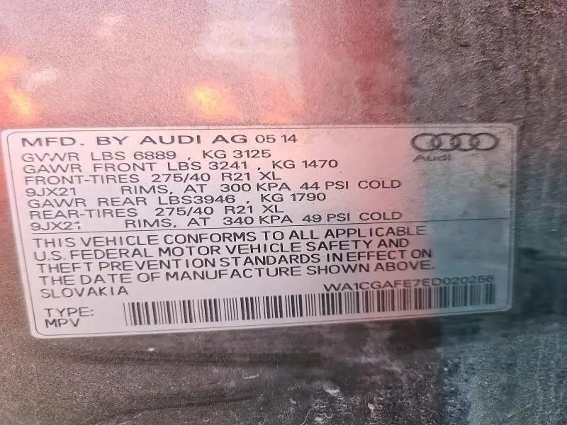 2014 AUDI Q7 PREMIUM  