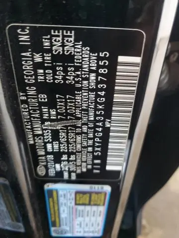 2019 KIA SORENTO L  